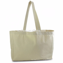 Sac fourre-tout Grocey commercial de toile de coton de sac de toile de coton naturel qui respecte l&#39;environnement fait sur commande